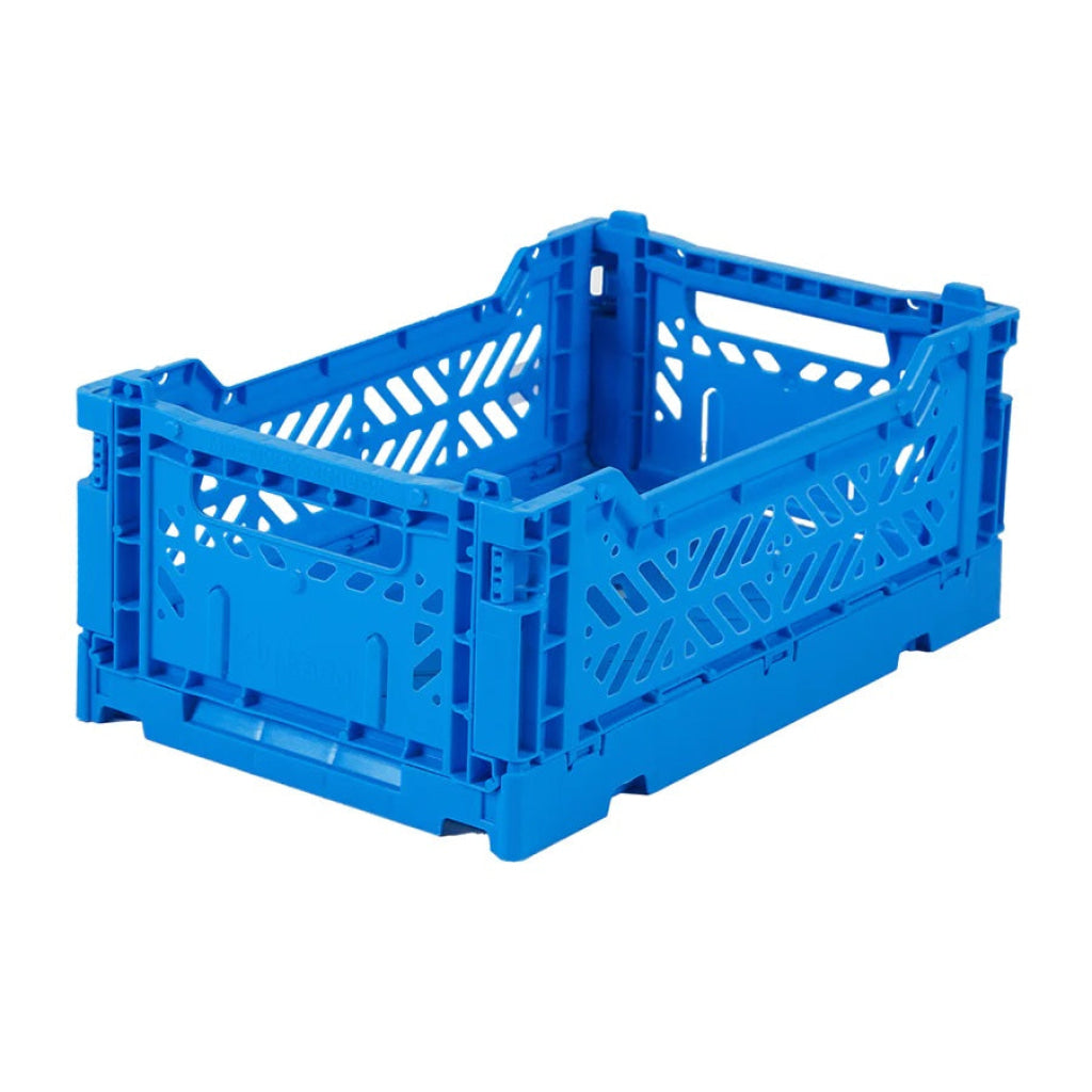 Aykasa Folding Minibox Colour Crate - Electric Blue - Storage