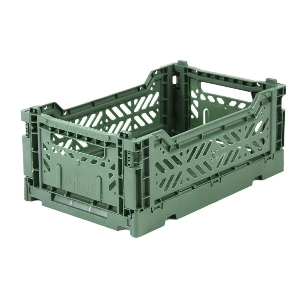 Aykasa Folding Minibox Colour Crate - Sage - Storage