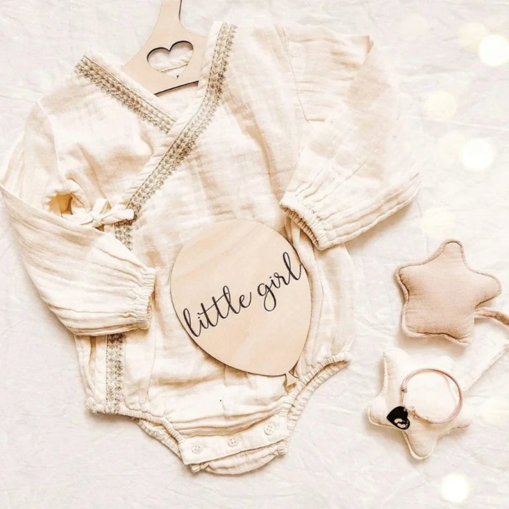 Baby Wooden Balloon Milestone Newborn