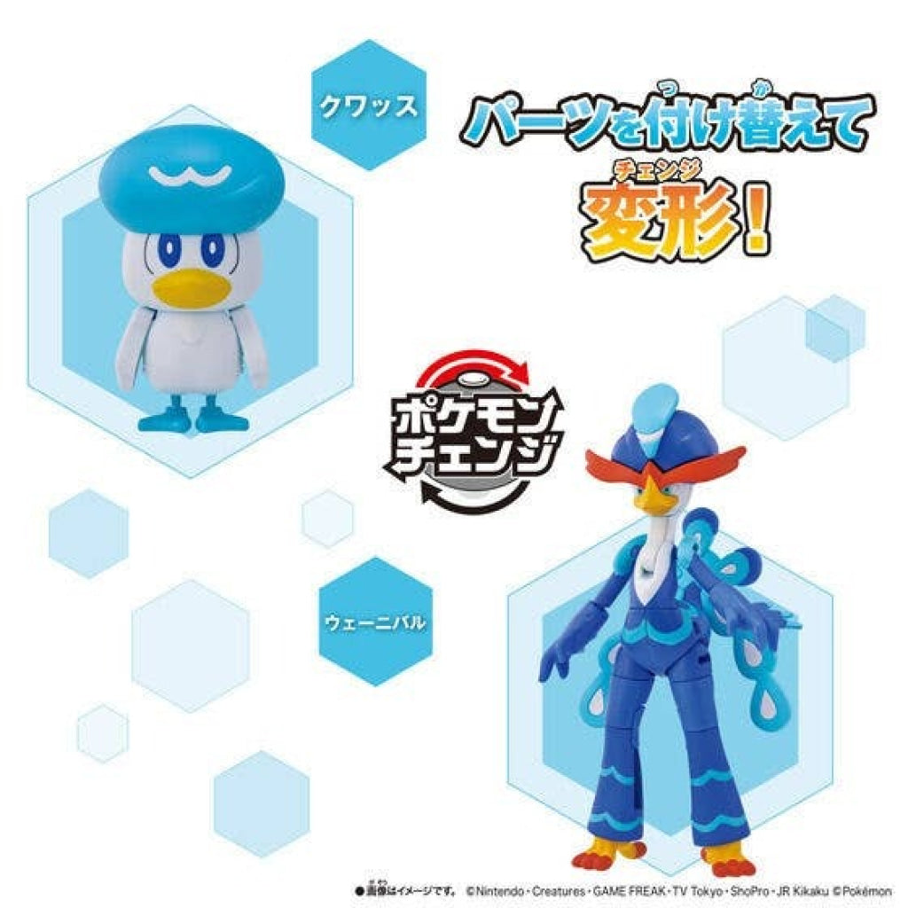 Bandai Pokemon Change Quaxly/Quaquaval - Pokémon