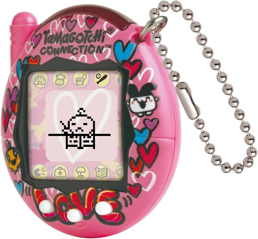 Bandai Tamagotchi Connection True Friends - Blue Graffiti And Pink