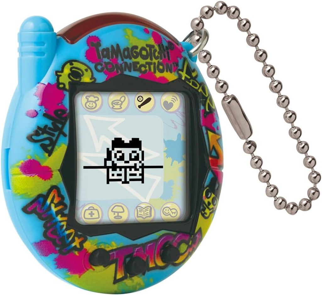 Bandai Tamagotchi Connection True Friends - Blue Graffiti And Pink