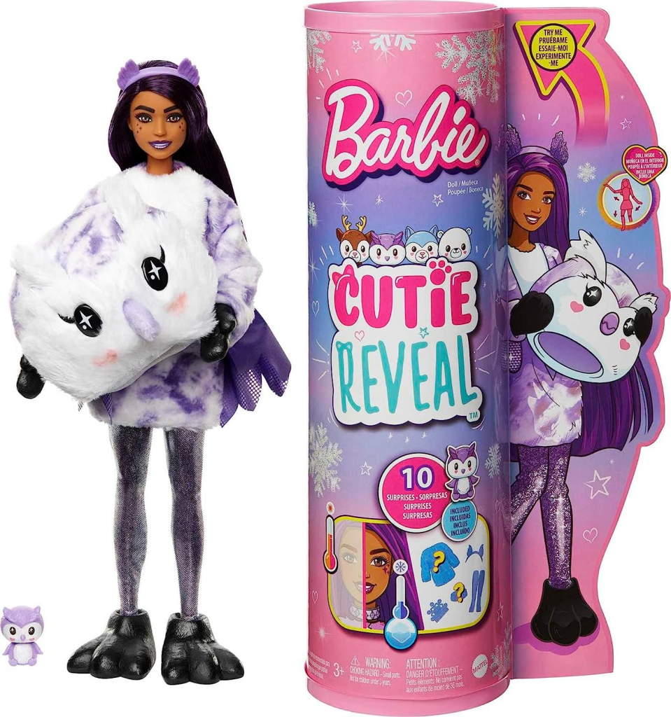 Barbie Cutie Reveal Fantasy Series Doll With Owl Plush Costume
