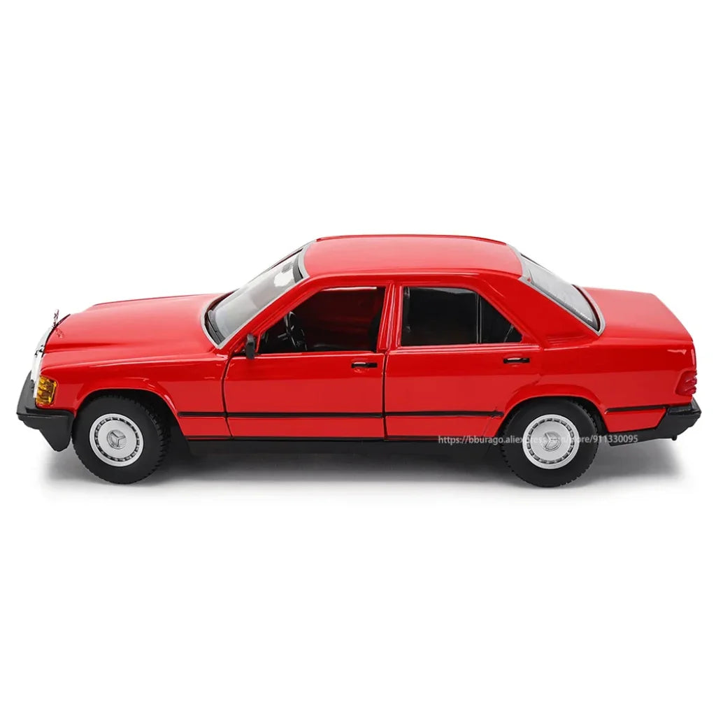 Bburago 1:24 1987 Mercedes Benz 190E Alloy Racing Car Alloy Luxury Vehicle Diecast