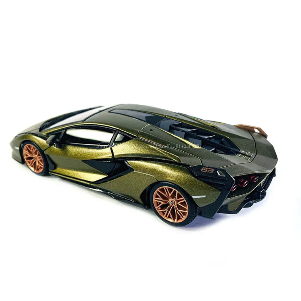 Bburago 1:24 Scale New Lamborghini Sian Fkp 37 Alloy Luxury Vehicle Diecast