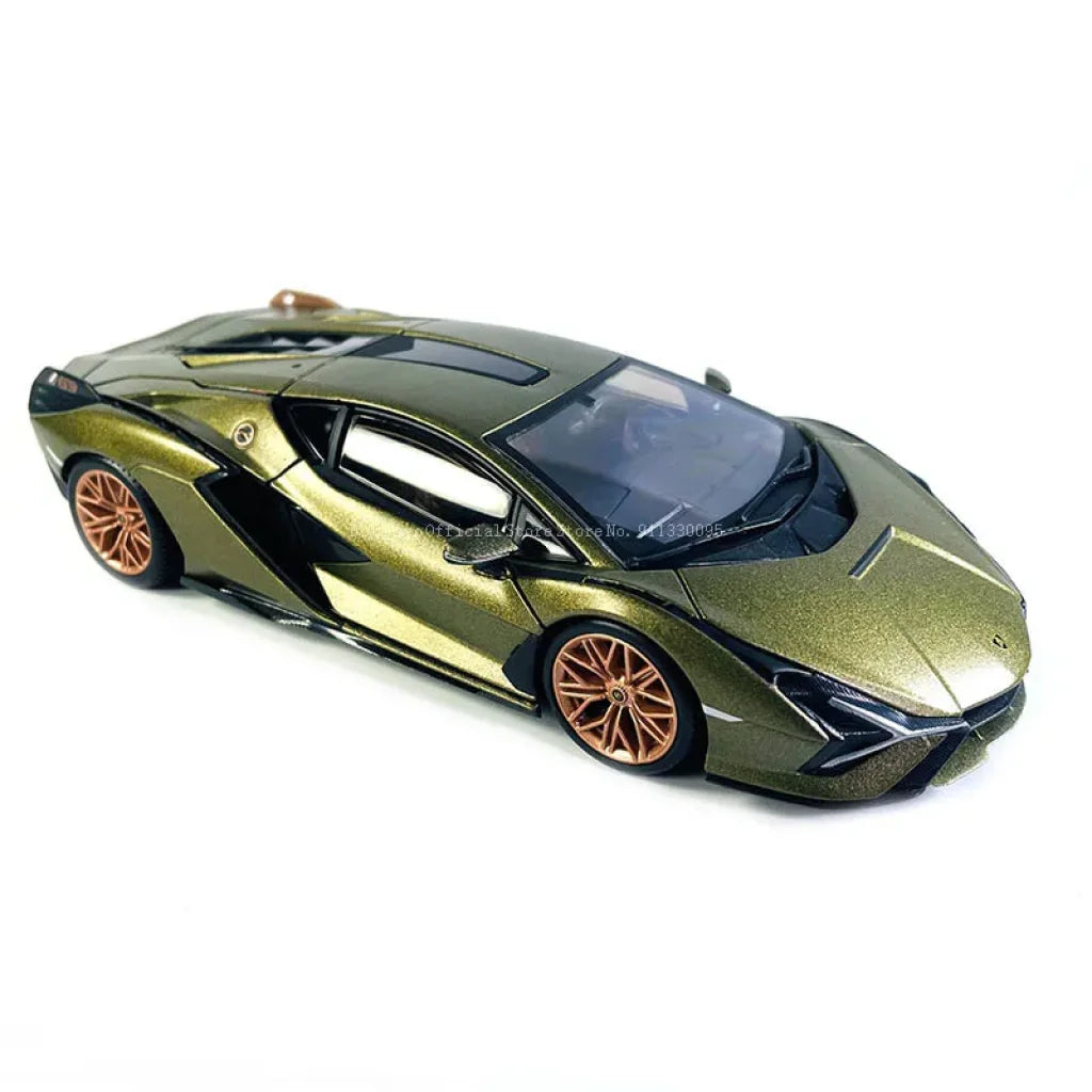 Bburago 1:24 Scale New Lamborghini Sian Fkp 37 Alloy Luxury Vehicle Diecast