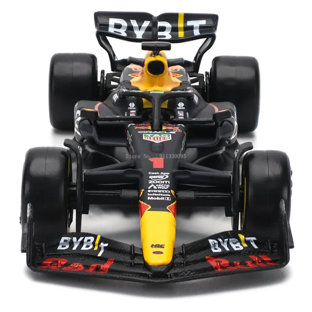 Bburago 1:43 F1 Champion Red Bull Racing Tag Heuer Rb19 2023 #1 Verstappen #11 Perez Alloy Car Die