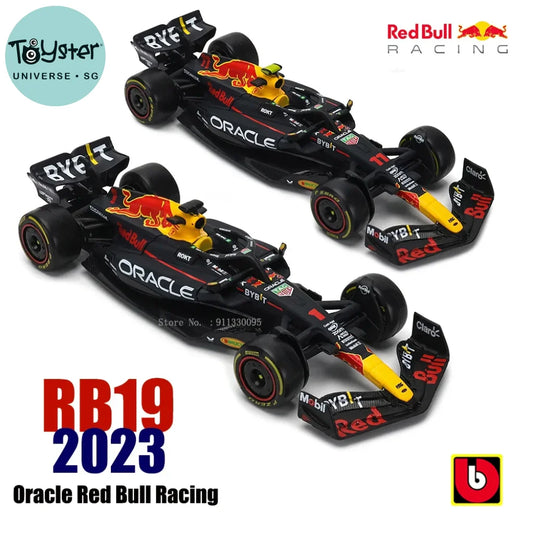 Bburago 1:43 F1 Champion Red Bull Racing Tag Heuer Rb19 2023 #1 Verstappen #11 Perez Alloy Car Die