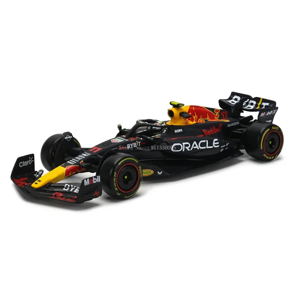 Bburago 1:43 F1 Champion Red Bull Racing Tag Heuer Rb19 2023 #1 Verstappen #11 Perez Alloy Car Die