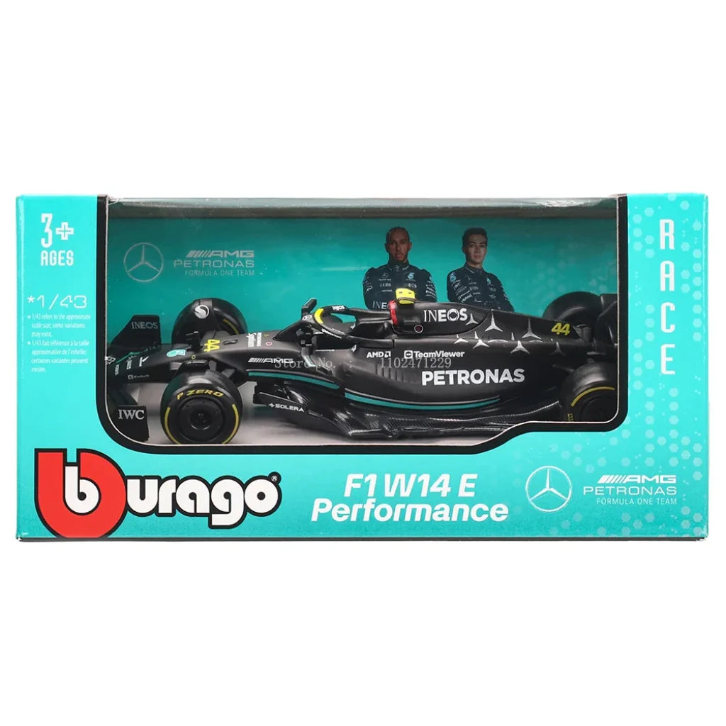 Bburago 1:43 Mercedes-Amg Petronas F1 Team W14 2023 #44 Hamilton #63 George Russell Alloy Car Die