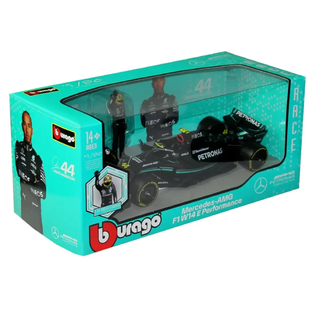 Bburago 2023 1:24 F1 Mercedes Amg W14 #44 #63 Lewis Hamilton Russell