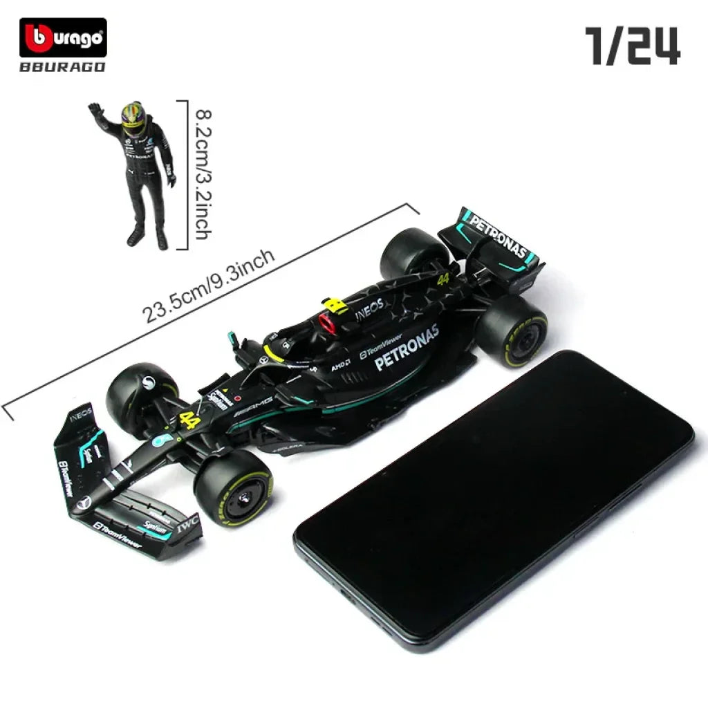 Bburago 2023 1:24 F1 Mercedes Amg W14 #44 #63 Lewis Hamilton Russell