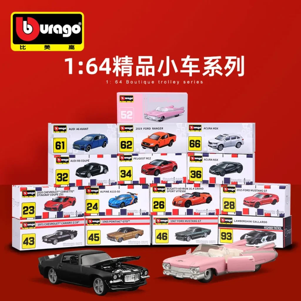 Bburago Premium Tp Pink 1959 Cadillac Scale Car Model Replica Collection
