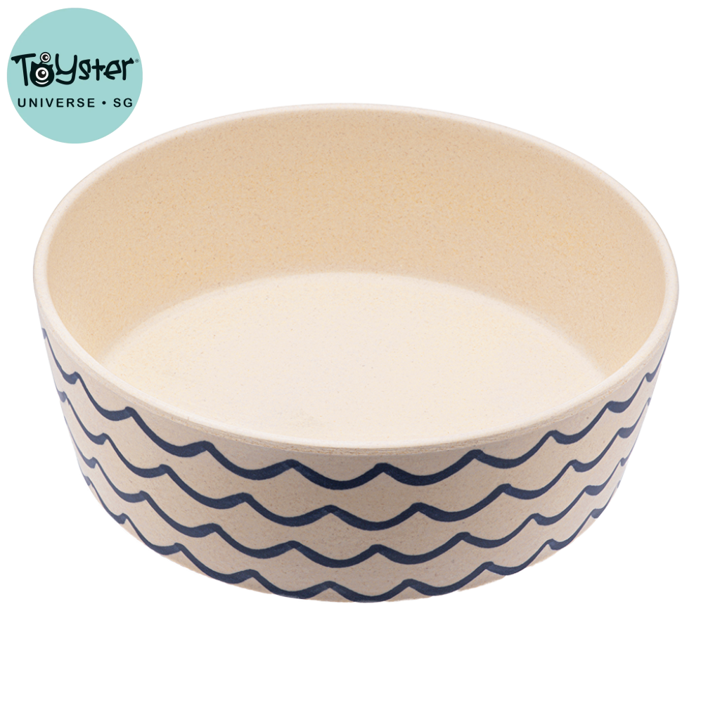 Beco Bamboo Pet Bowl Ocean Waves - Small