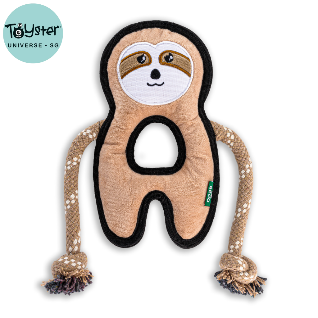 Beco Dog Toy Sloth | Floats Squeaks Sustainable Material - Dog Toys