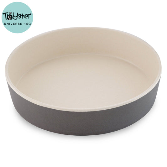 Beco Low-Rim Bamboo Bowl Coastal Grey