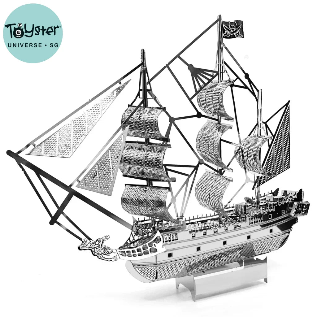 Black Pearl Pirate Ship 3D Metal Puzzle Model Kits
