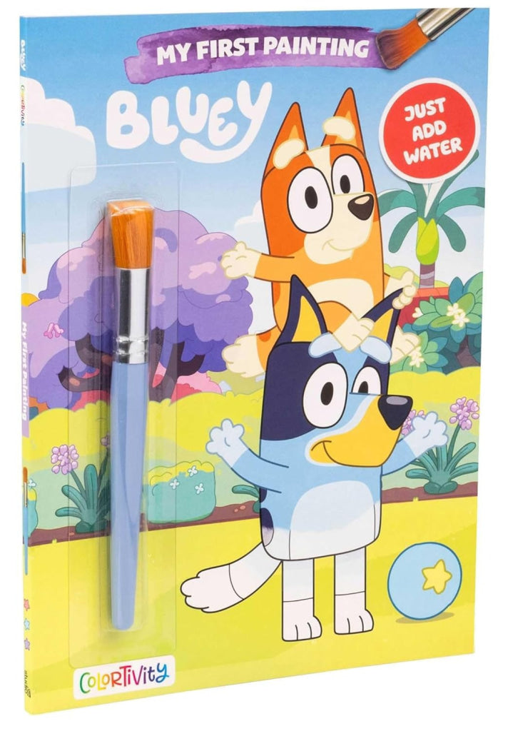 Bluey Colortivity- My First Painting - Bluey