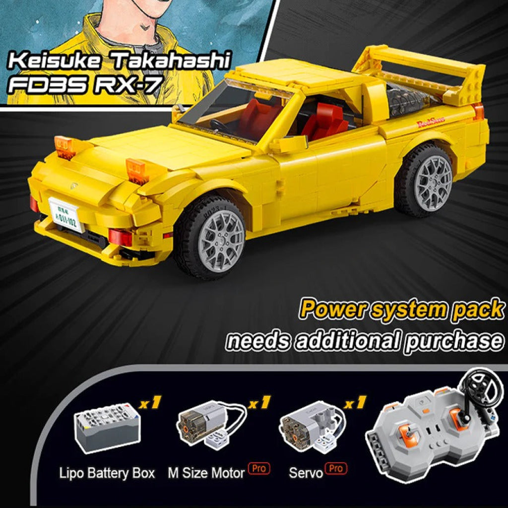 Cada Initial D 1:12 Mazda Rx-7 Fd3S C61023W - Non-Motorized