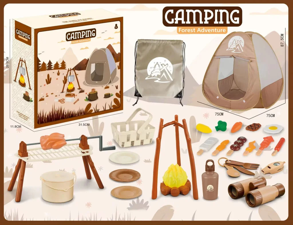 Camping Toys Set 34pcs with tent