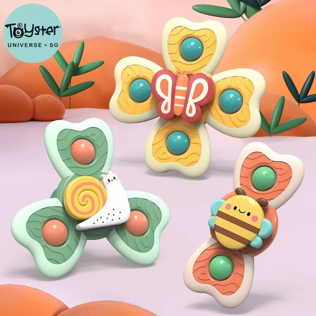Cartoon Sea Animal Spinners Toy Abs Suction Cup