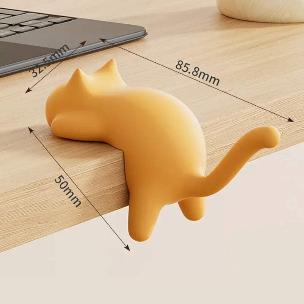Cat Shaped No Trace Hooks - Yellow