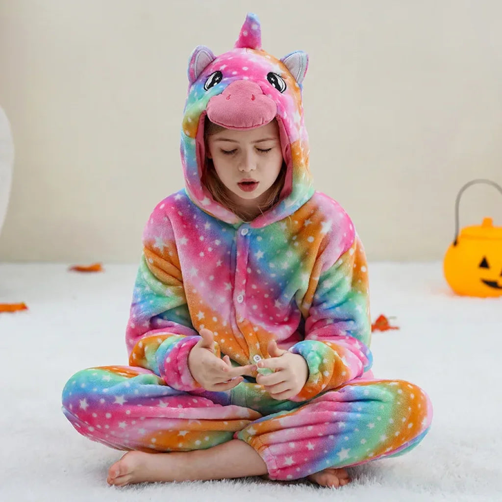 Children Winter Overalls Costume New Unicorn / 11-12T(Height135-145