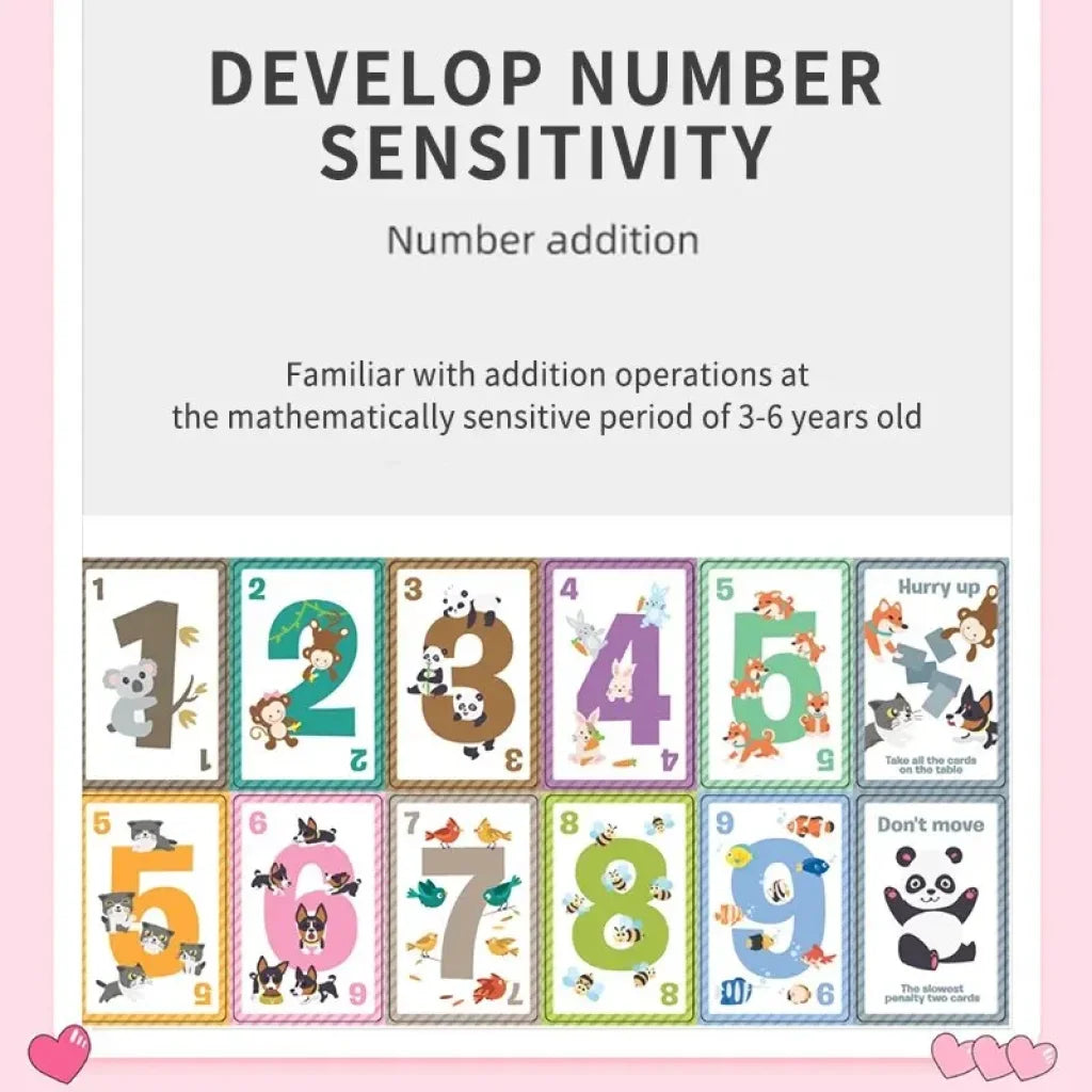 Children’s Number Cards Math Addition And Subtraction