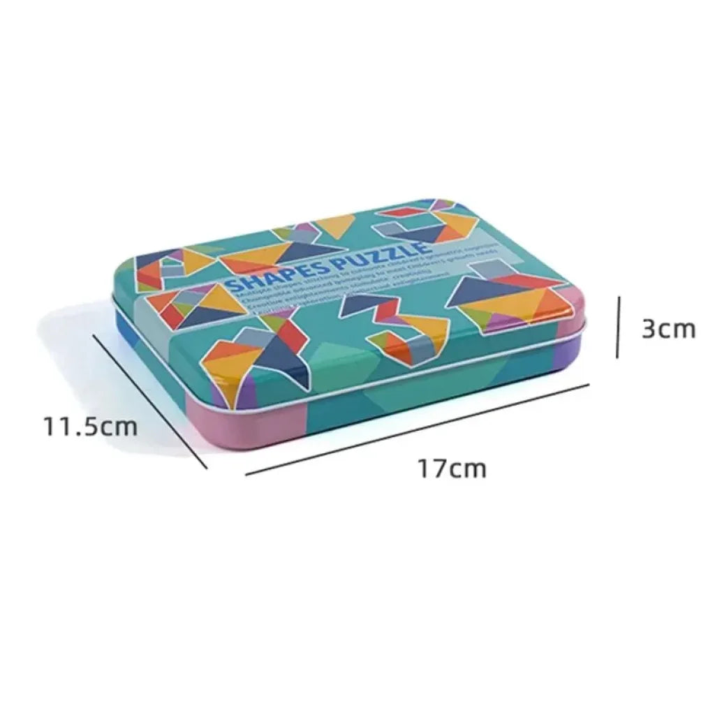 Children’s Wooden Colorful Tangram Jigsaw Puzzle