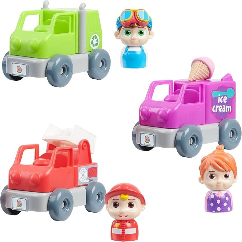 Cocomelon Build A Vehicle & Figure - Blue Cocomelon