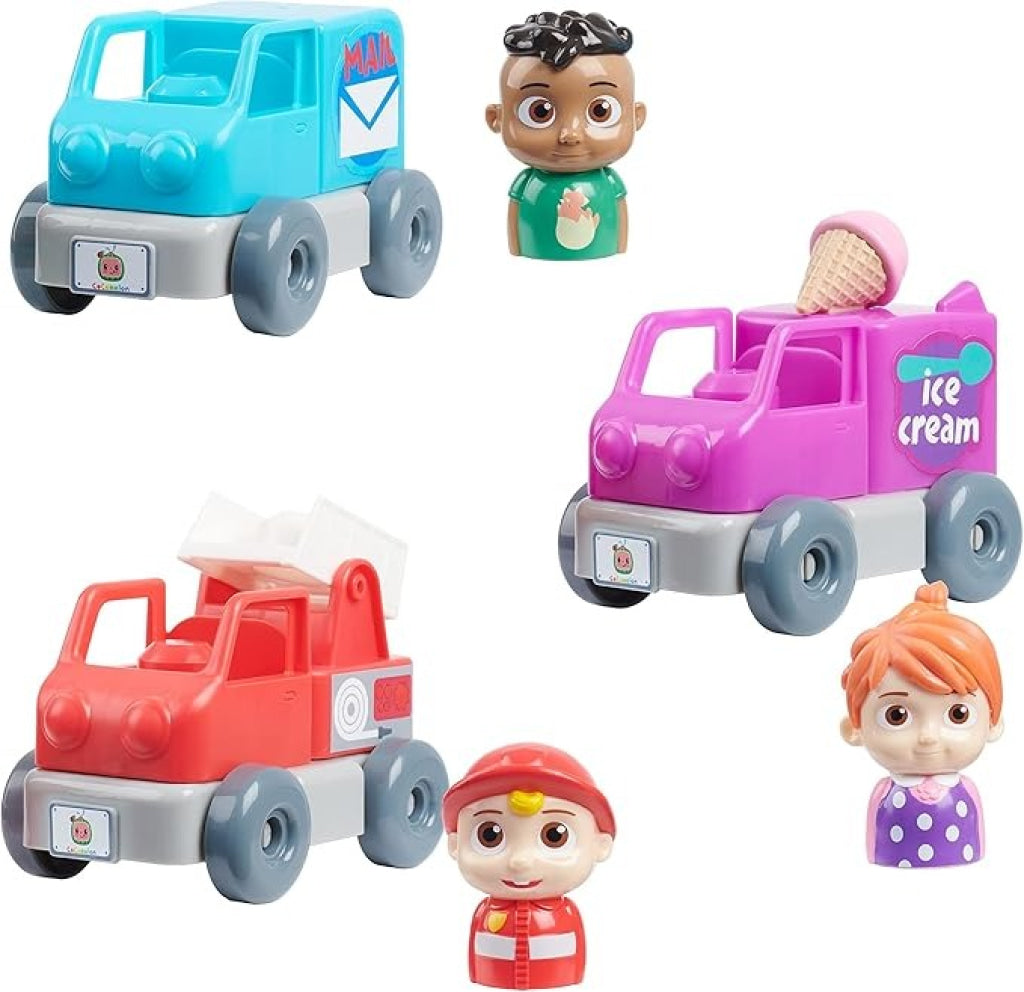 Cocomelon Build A Vehicle & Figure - Pink Cocomelon