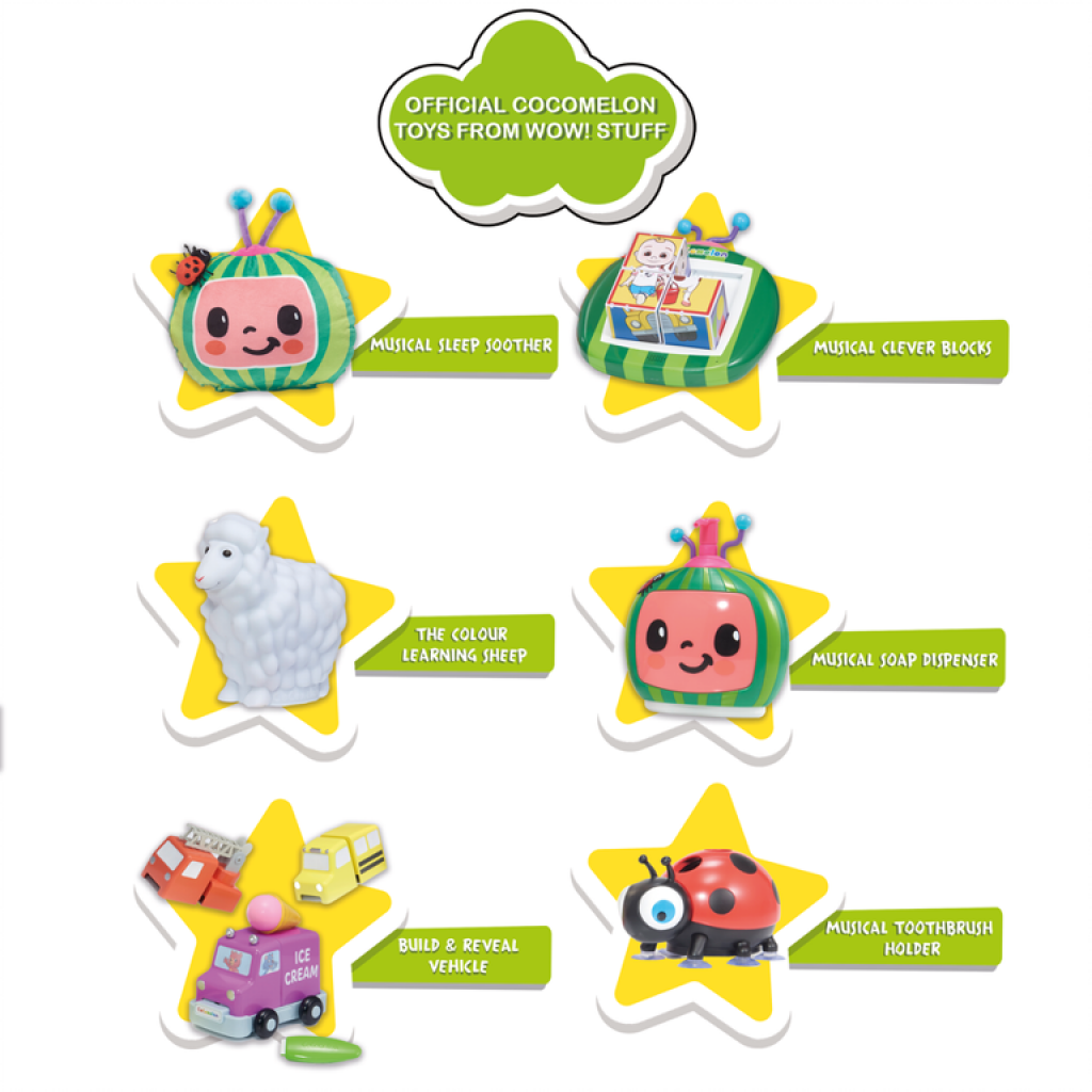 Cocomelon Musical Clever Blocks Reading Toys