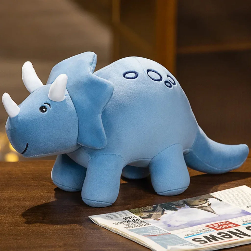Colorful Dinosaur Plush Toy - Blue / M