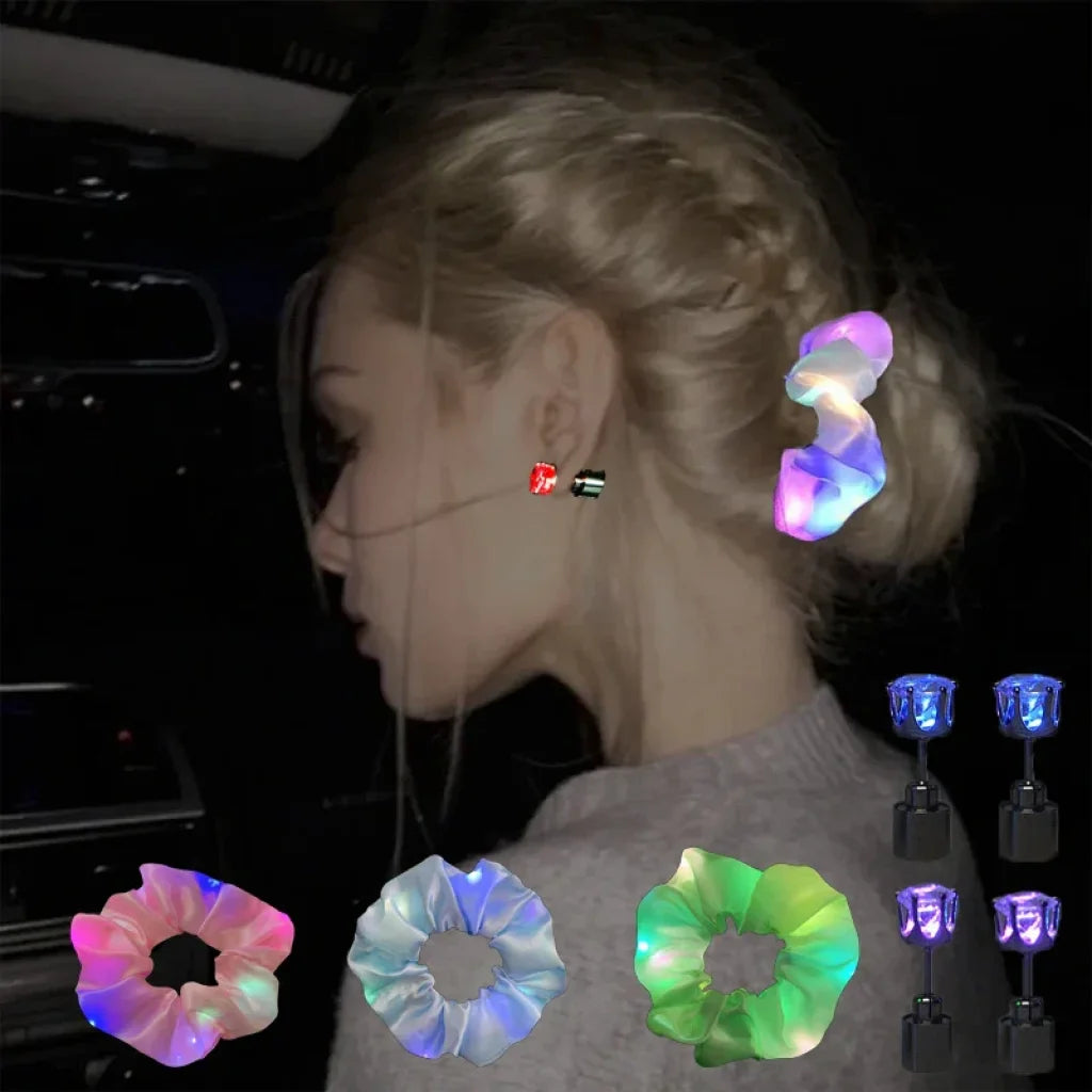 Colorful Led Hair Scrunchies