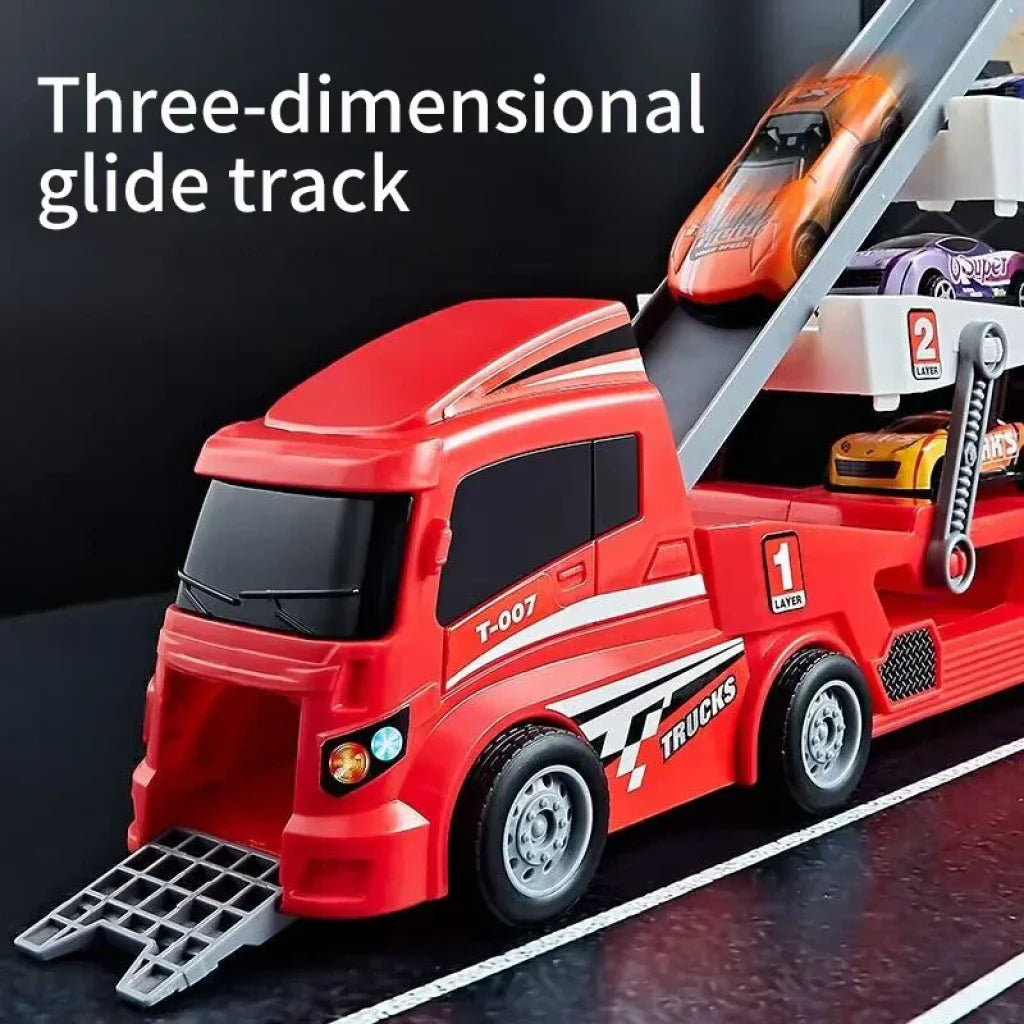 Container Truck (6 Alloy Pull Back Car)