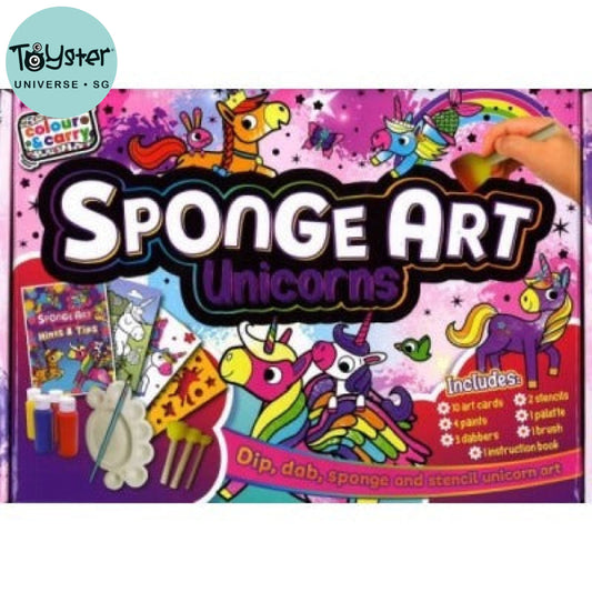 Craft And Carry Activity Kit Sponge Art Unicorns