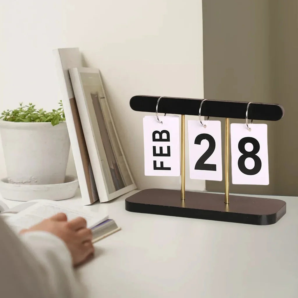 Creative Perpetual Calendar Metal Frame
