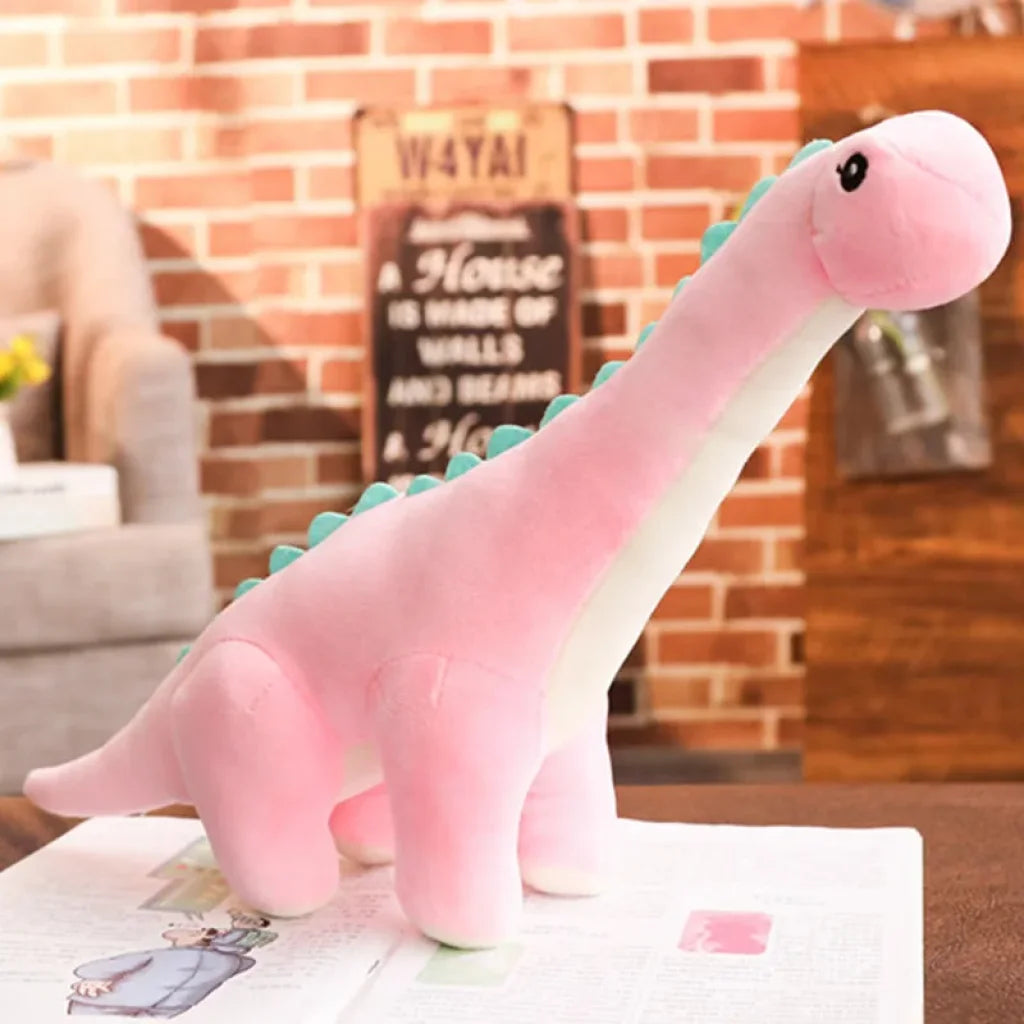 Cuddly Dinosaur Plush - Pink / 80cm