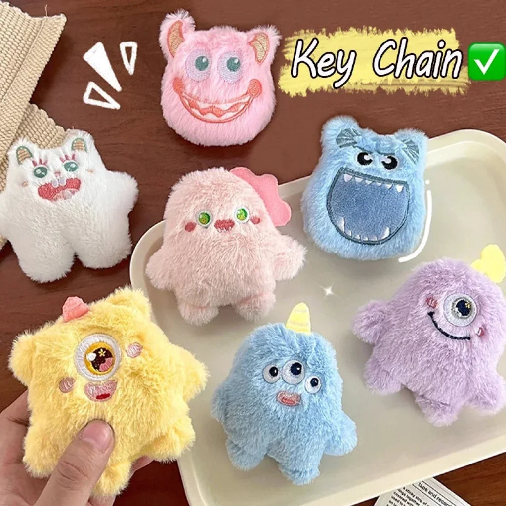 Cute Plush Monster Key Chains