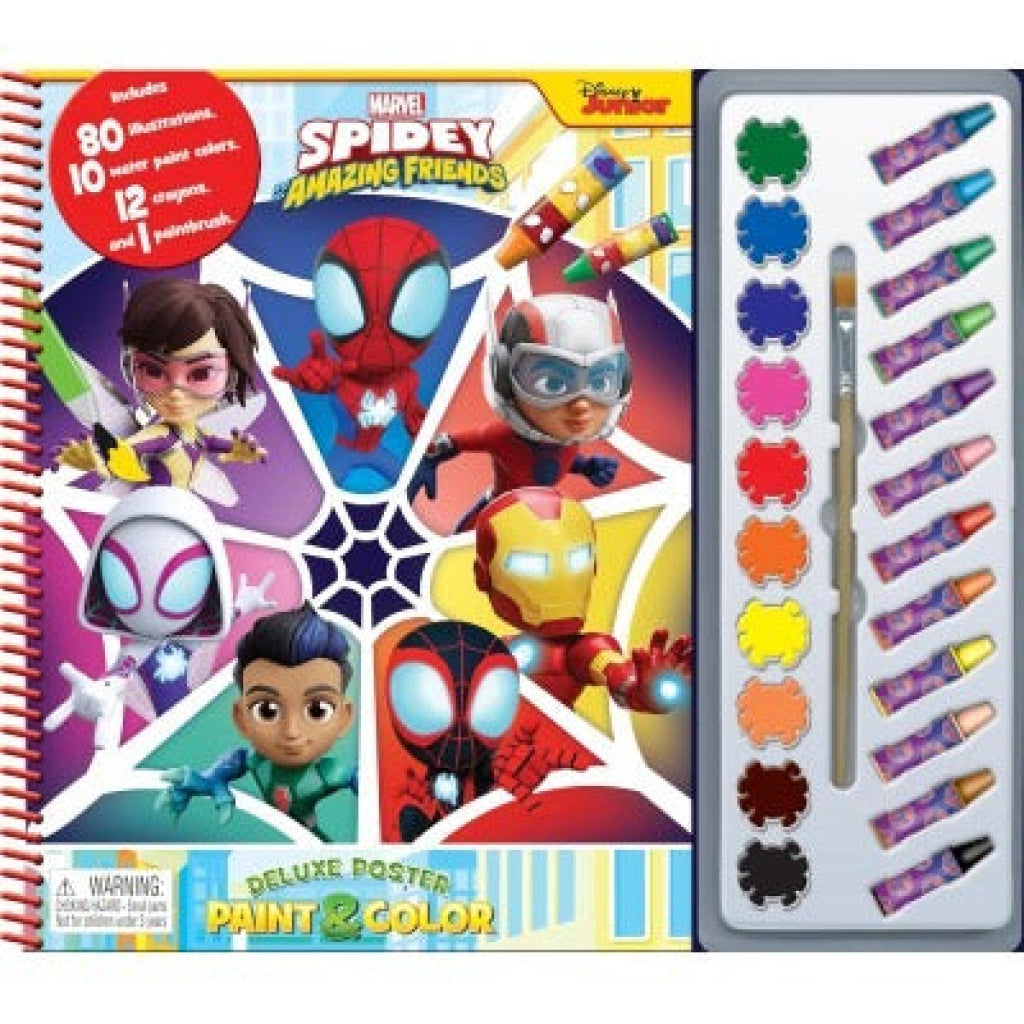 Deluxe Poster Paint & Colour Marvel Spidey and his Amazing Friends - Marvel
