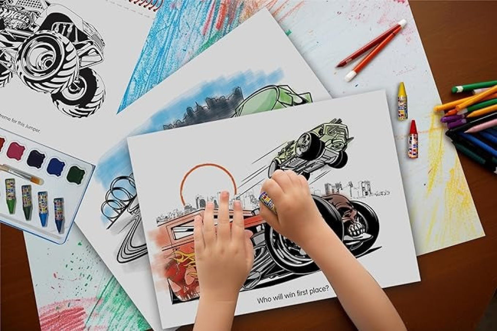 Deluxe Poster Paint & Colour: Mattel Hot Wheels