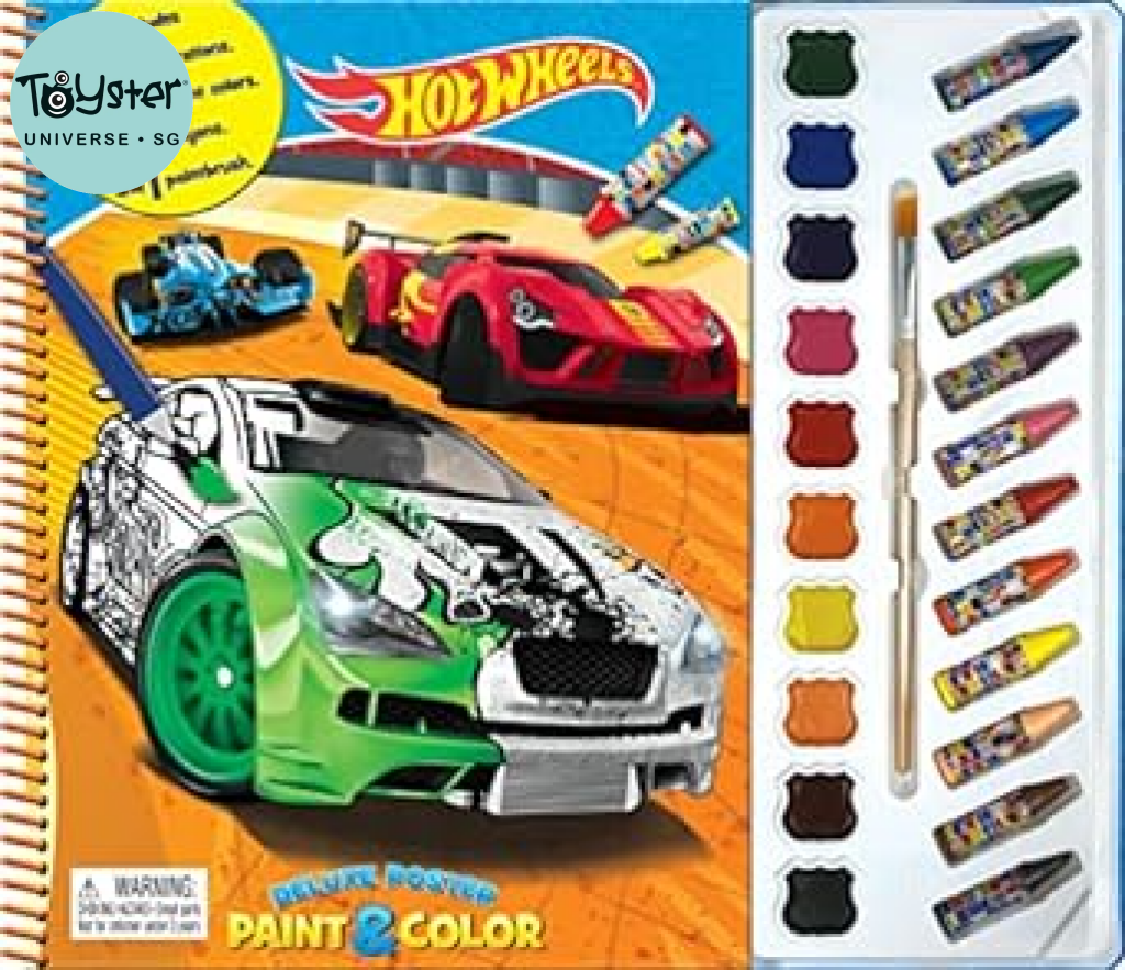 Deluxe Poster Paint & Colour: Mattel Hot Wheels