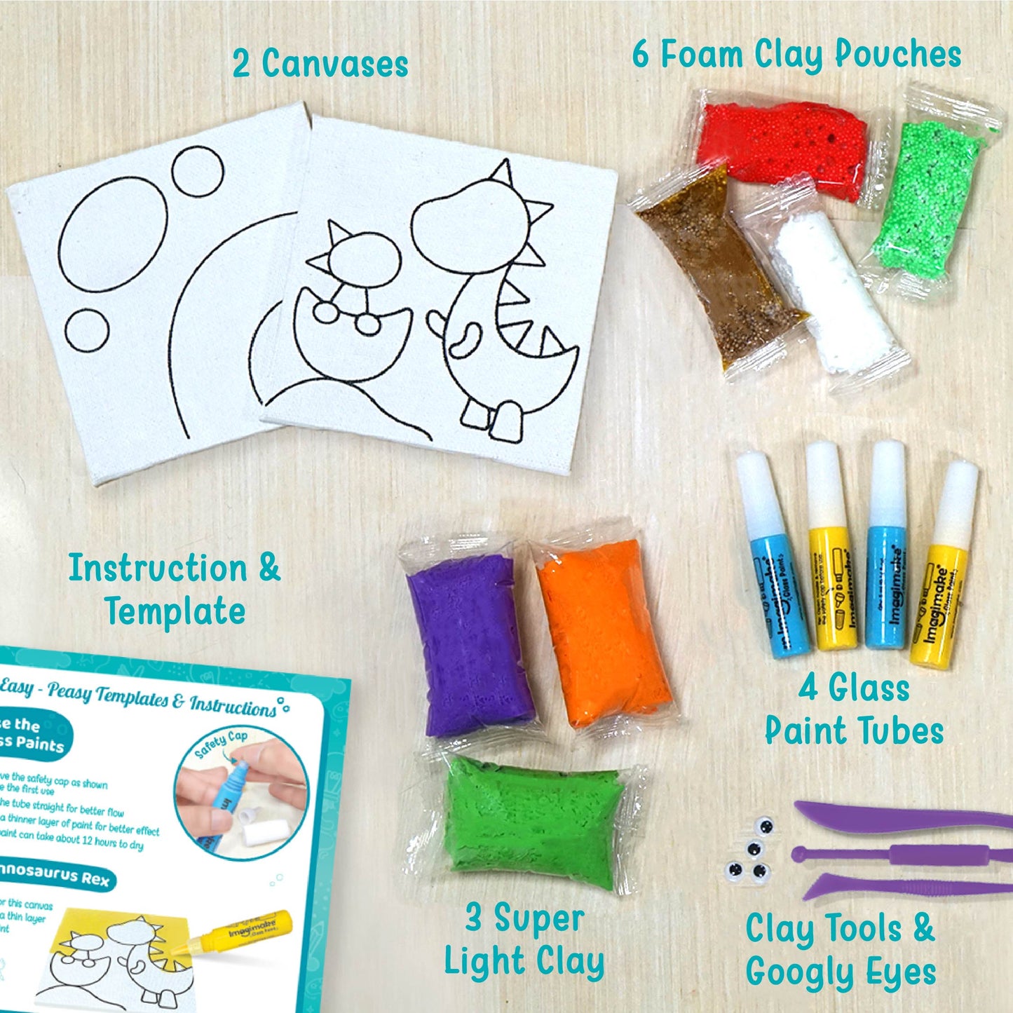 Clay Murals Dino - Modeling Clay