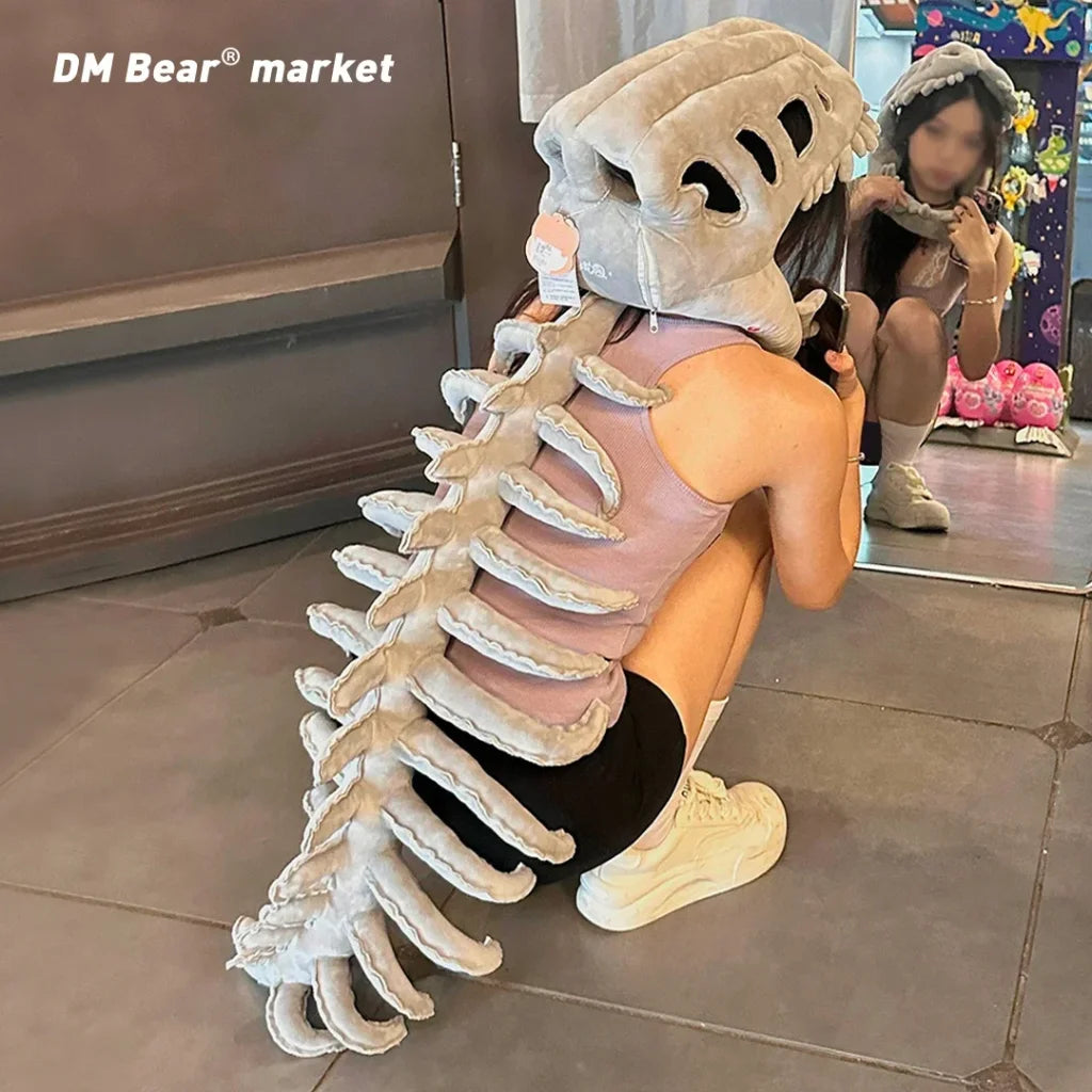 Dinosaur Bone Head Costume Plush
