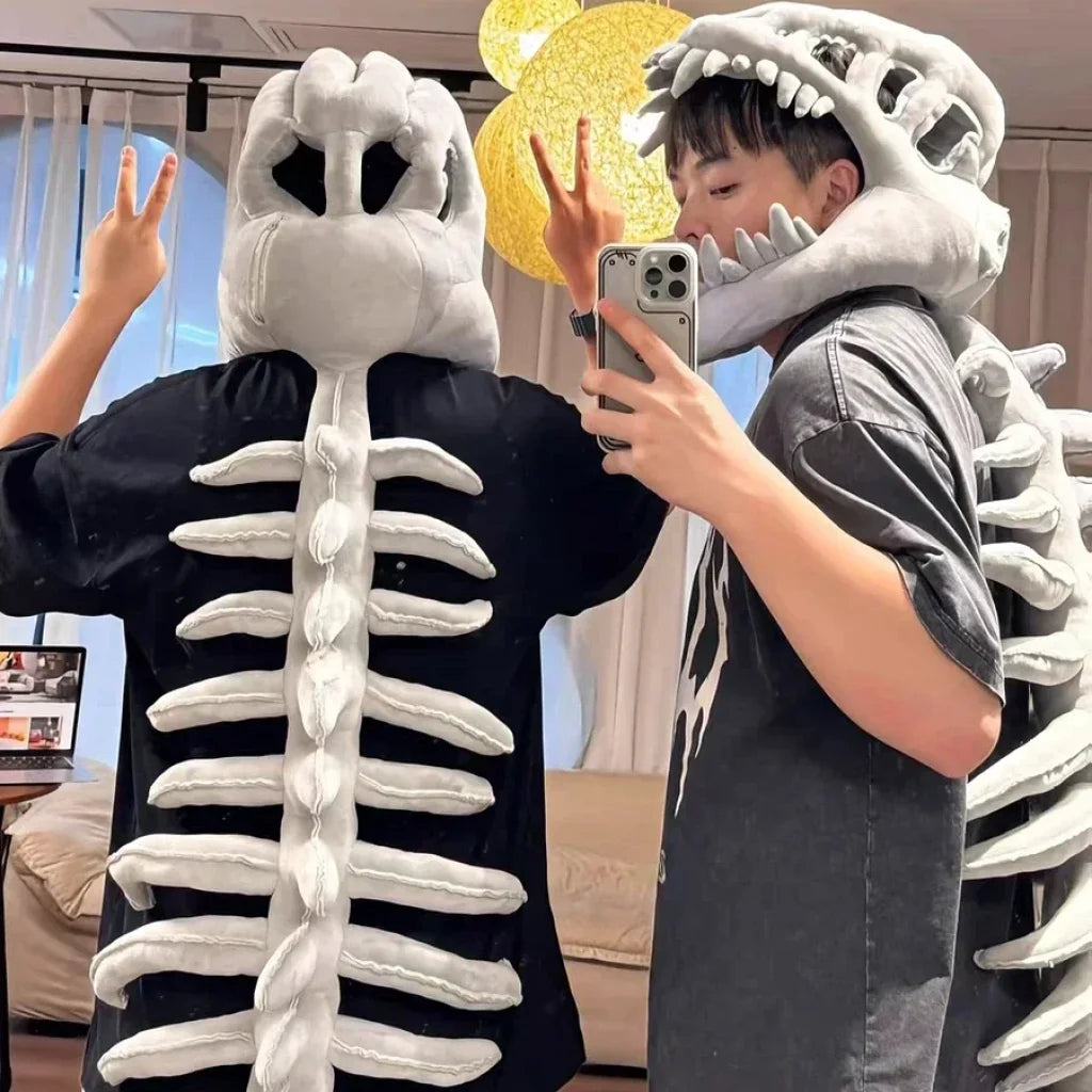 Dinosaur Bone Head Costume Plush