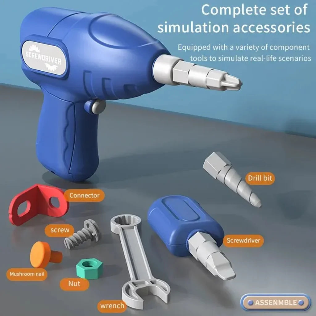 Dinosaur Tool Set Electric Drill Screw Nut 3D Puzzle