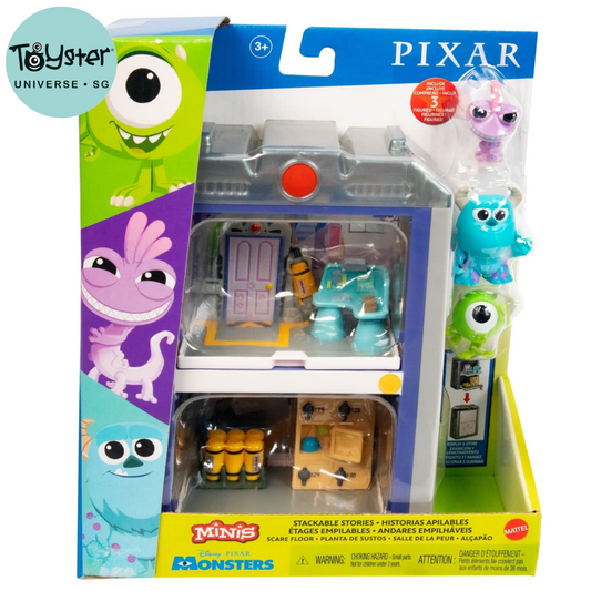 Disney Pixar Minis Stackable Stories Scare Floor Pack Monsters Inc
