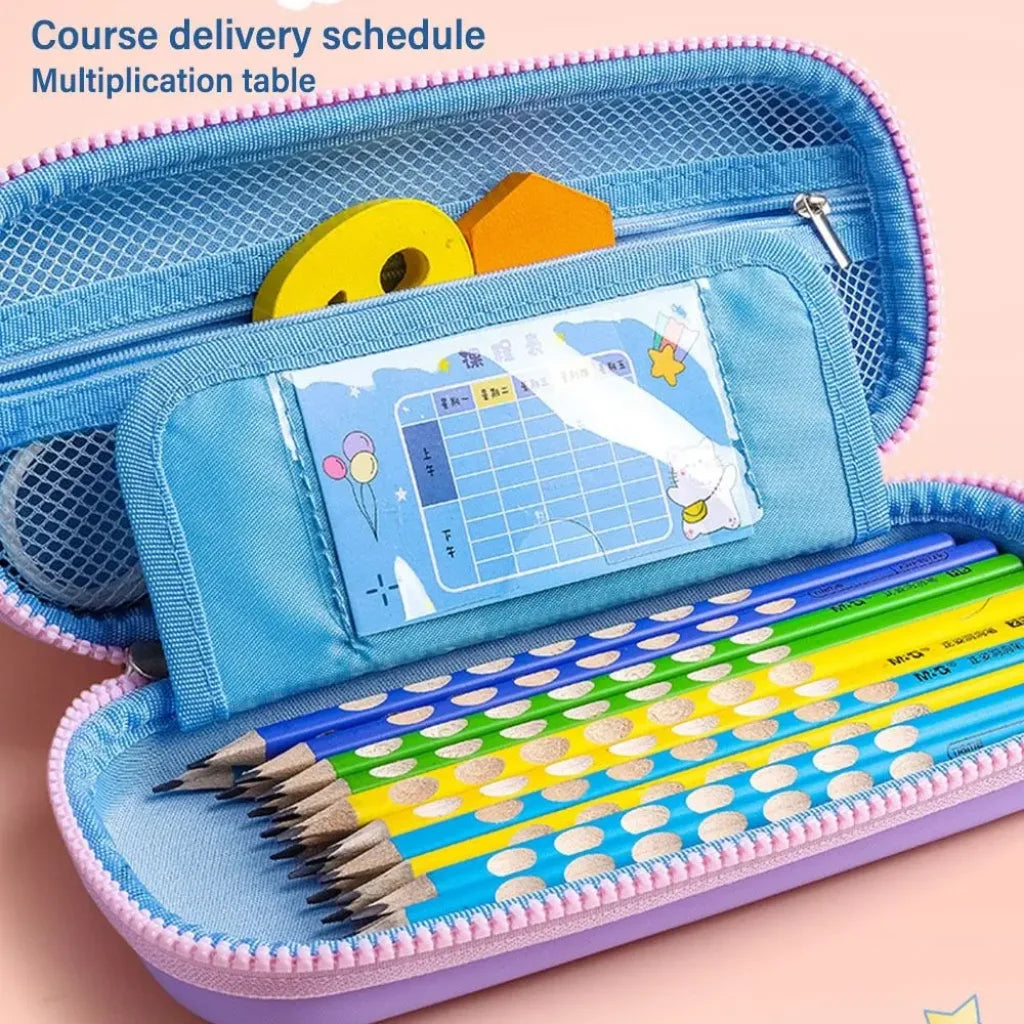 Eva Pencil Case Large Capacity Decompression Double-Layer