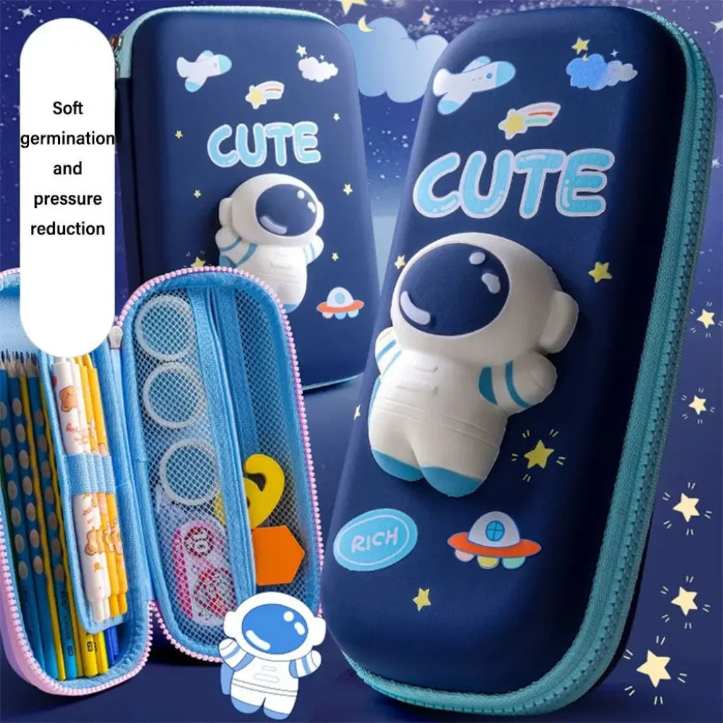 Eva Pencil Case Large Capacity Decompression Double-Layer