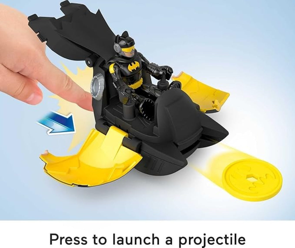 Fisher Price Imx Dc Head Shifters Batman Figure And Batwing Transforming Vehicle